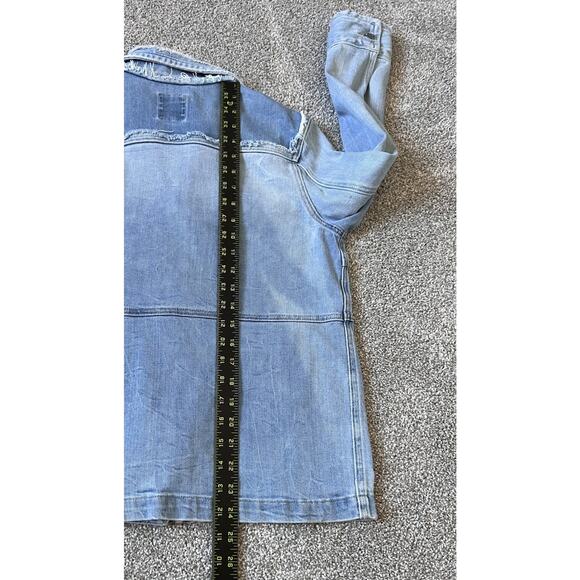 ZADIG & VOLTAIRE Kick Destroy Zip Jacket Jacket Patchwork Pockets Womens Size M - Picture 7 of 8